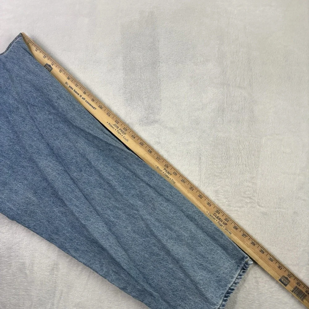 Y2K Empyre Embroidered Baggy Denim Blue Jeans Men's Waist 36